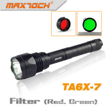 Maxtoch TA6X-7 1000 Lumens vert et rouge du filtre pour la chasse lampe tactique LED